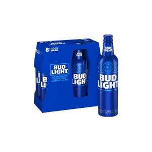 Bud Light Lager Bottles (16 oz x 8 ct)