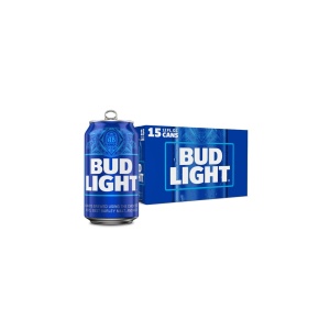 Bud Light Lager Cans (12 oz x 15 ct)