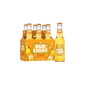 Bud Light Orange Premium Lager Bottles (12 oz x 6 ct)
