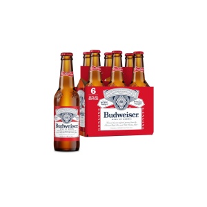 Budweiser Lager Bottles (12 oz x 6 ct)
