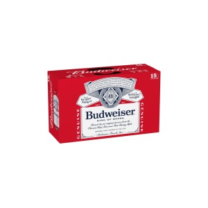 Budweiser Lager Cans (12 oz x 15 ct)