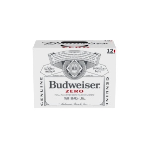 Budweiser Zero Alcohol-Free Beer Cans (12 oz x 12 ct)