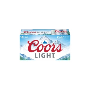 Coors Light American Light Lager Cans (12 oz x 18 ct)