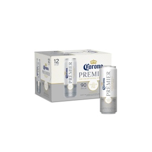 Corona Premier Light Mexican Lager Beer Cans (12 oz x 12 ct)