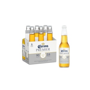 Corona Premier Mexican Lager Bottles (12 oz x 6 ct)