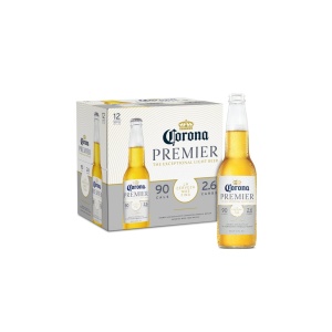 Corona Premier Mexican Light Lager Beer Bottles (12 oz x 12 ct)