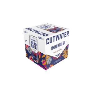 Cutwater Spirits Bali Hai Tropical Tiki Rum Mai Tai Cocktail Cans (12 oz x 4 ct)