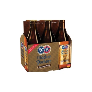 Hacker Pschorr Lager Munichener Gold Bottle (11 oz x 6 ct)
