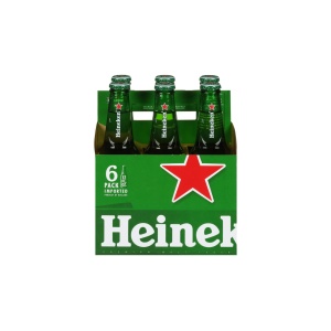Heineken Original Lager Beer Bottles (12 oz x 6 ct)
