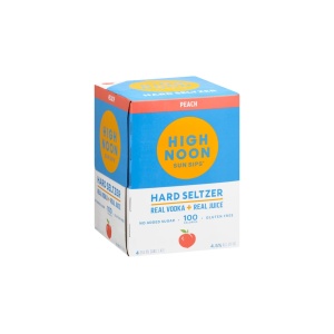 High Noon Peach Hard Seltzer (12 oz x 4 ct)
