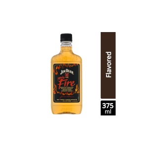 Jim Beam Kentucky Fire Straight Whiskey Bourbon (375 ml)