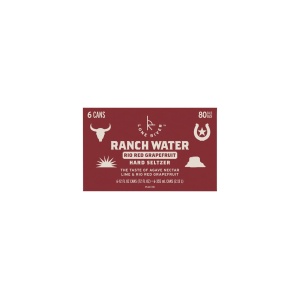 Lone River Ranch Water Rio Red Grapefruit Hard Seltzer Cans (12 oz x 6 ct)