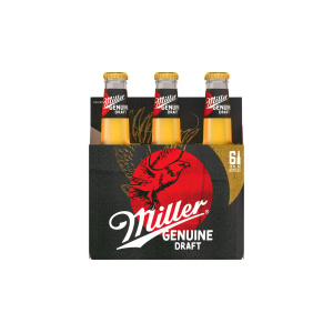 Miller Genuine Draft American Lager Bottles (12 oz x 6 ct)