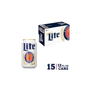 Miller Lite American Pilsner Can (12 oz x 15 ct)
