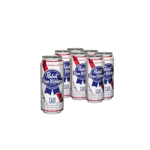 Pabst Blue Ribbon Beer Cans (16 oz x 6 ct)