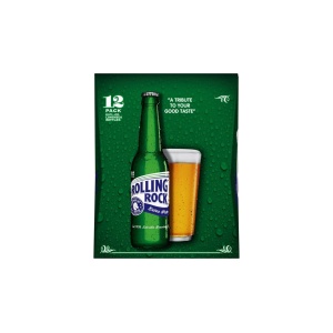 Rolling Rock Extra Pale Lager Bottles (12 oz x 12 ct)