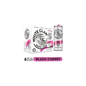 White Claw Black Cherry Hard Seltzer Cans (12 oz x 6 ct)