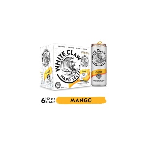 White Claw Mango Hard Seltzer Can (12 oz x 6 ct)